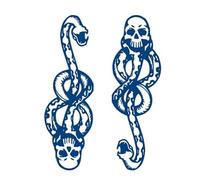 Autocollant de tatouage étanche hexagramme Totem tatouages sanscrit Dragon corps Art bras faux tatouage femmes hommes (8 * 11 cm)(005)