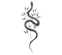 Autocollant de tatouage étanche, plume d'aigle, oiseau, animaux, jambe, bras arrière, faux tatouage for hommes et femmes, 160x90mm(012)