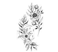 Autocollant de tatouage étanche symbole boussole Anime tatouage faux tatouages pour hommes femmes 10.5 * 6 cm(005)