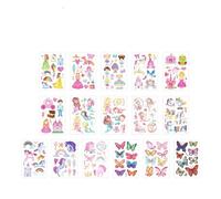 Autocollant de tatouage imperméable à motif kayong d'été for enfants, vacances à la mer, festival de carnaval(16 pcs d)