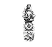 Autocollant de tatouage imperméable, dauphin, phare, vagues, squelette, Dragon, faux tatouage, bras, Art corporel, filles et hommes(003)