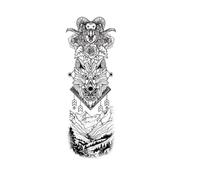 Autocollant de tatouage imperméable, dauphin, phare, vagues, squelette, Dragon, faux tatouage, bras, Art corporel, filles et hommes(005)