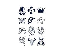 Autocollant de tatouage imperméable Dragon Phoenix paon tatouage faux tatouage for hommes femmes (110 * 160mm)(006)