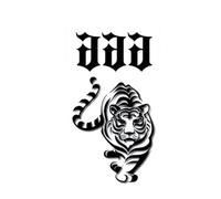 Autocollant de tatouage imperméable tigre, dragon, fleur, manche de bras homme femme autocollant de tatouage tigre gros chat élément animal imperméable faux art corporel for hommes femmes(001)