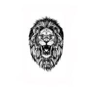 Autocollant de tatouage imperméable tigre, dragon, fleur, manche de bras homme femme autocollant de tatouage tigre gros chat élément animal imperméable faux art corporel for hommes femmes(006)
