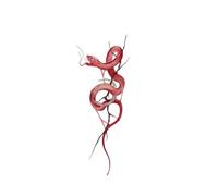 Autocollant De Tatouage Serpent Rouge Sexy Autocollant De Tatouage Peint En Couleur Imperméable Pour Femme Longue Duréefaux Tatouage Temporaire