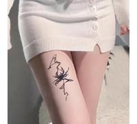 Autocollant De Tatouage Temporaire À Base De Plantes, Peinture À L'Encre De Lotus, Fumée Et Nuage Transmis, Faux Jus, Semi-Permanent, Durée De 2 Semaines, Bras Masculin Et Féminin Étanche