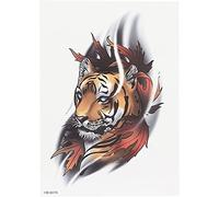 Autocollant de tatouage temporaire autocollants motif animal art corporel tatouages autocollant, autocollants de tatouage imperméables patch faux autocollant de tatouage, autocolUtile et à la mode