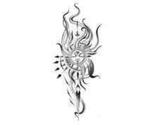 Autocollant de tatouage temporaire imperméable Totem Flash Tatto Art corporel bras jambe taille faux Tatoo hommes femmes