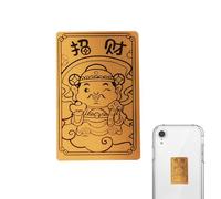 Autocollant de téléphone Feng Shui, autocollants pour téléphone portable - Lucky Phone Stickers feuille d'or Autocollant de téléphone, Feng Shui chinois Accessoires de téléphone Bouddhiste Motif