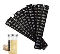 Autocollant de température portable multi-usage - Brasser des bandes de température pour la fermentation, à coller - Indicateur de chaleur - Étiquette thermique facile à utiliser pour verre, bouteille