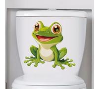 Autocollant de toilette 3D animal auto-adhésif imperméable amovible grenouille WC décalcomanie pour abattant de toilettes lotus couvercle de siège de toilette décoration autocollants muraux