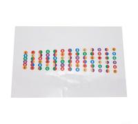 Autocollant de touche basse avec nom de partition et échelles comme aide à l'apprentissage pour guitare débutant 24 frettes (transparent)