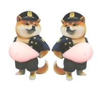 Autocollant De Ventre De Chien, Placement Polyvalent, 2 Pièces, Autocollant Potelé, Décalcomanies Lnu, Cadeau À Offrir, Pour Adultes, Étui De Téléphone Portable, Carnet De Notes, J