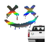 Autocollant de visage Smile pour la voiture, autocollant de voiture drôle | Autocollants de pare-chocs décoratifs | Décalcomanies automobiles décoratives pour motos, décor d'ordinateur portable adhési