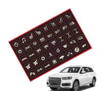 Autocollant de voiture à l'intérieur, autocollant de bouton de voiture, 40 pièces d'autocollant de poignée brillante -car accessoires, étiquettes de la carte de circuit imprimées, vert fluorescent