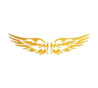 Autocollant de voiture Ailes d'ange pour noir or argent vinyle ange (doré)