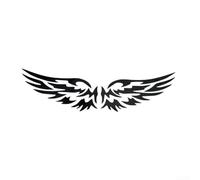 Autocollant de voiture Ailes d'ange pour noir or argent vinyle ange (noir)