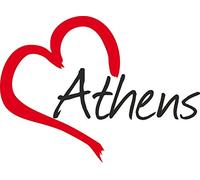 Autocollant de voiture " ATHENS " Athènes Ville de Grèce, Sticker ca.9x12cm découpé