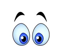 Autocollant de voiture, autocollant de dessin animé, autocollants muraux décoratifs pour enfants, autocollants amusants pour les yeux, les toilettes, la bouche