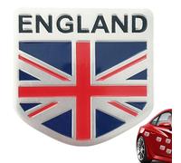 Autocollant de voiture avec drapeau du Royaume-Uni - Emblème 3D en métal - Badge britannique en alliage d'aluminium pour capot, porte, couvercle de réservoir, coffre, décoration de carrosserie de
