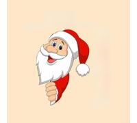 Autocollant de voiture avec matériaux résistants aux intempéries - Motif Père Noël - Élan - Pour décoration de véhicule - Format A20 x 14 cm