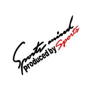 Autocollant De Voiture, Car Styling Sports Mind Sticker Emblem Badge Decal Auto Phare Bonnet Sticker Noir + Rouge 30x10,5 cm