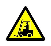 Autocollant de Voiture de Chariots élévateurs de Prudence de personnalité PVC 14.5CMX12.6CM(2PCS)