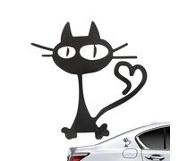 Autocollant de voiture de chat, autocollants de chat pour voiture | Autocollants de pare-chocs décoratifs - Décalques automobiles réfléchissants pour réfrigérateurs de moto, autocollant pour