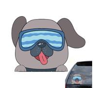 Autocollant de voiture de chien furtif,autocollant de voiture de chien | Décalcomanie de fenêtre de voiture,Autocollant de pare-chocs imperméable et créatif pour véhicule, pour ordinateur, téléphone,