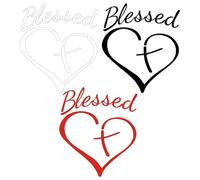 Autocollant De Voiture De De Jésus - Autocollant De Foi De Coeur | Emblème Automobile Chrétien | De Décalcomanie De Symbole De Foi De Véhicule Chrétien | Collection D'œuvres D'art D'e