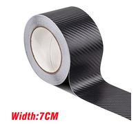 Autocollant De Voiture En Fibre De Carbone 3d,Pâte De Film Bricolage,Bande De Protection,Rétroviseur Latéral De Seuil De Porte Automatique,Bande Anti-Rayures,Protecteur De Pare-Chocs - Type 7cm-3m