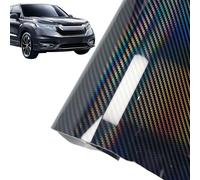 Autocollant de voiture en fibre de carbone - Film pour animaux de compagnie, effet carbone élégant | Décoration intérieure et extérieure, résistant et élégant, change l'apparence du véhicule