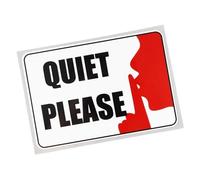 Autocollant de Voiture en PVC, 15.9CM × 10.4CM, Gardez Le Silence, s'il Vous plaît(1PCS)