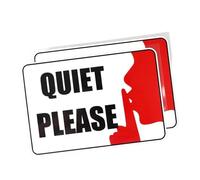 Autocollant de Voiture en PVC, 15.9CM × 10.4CM, Gardez Le Silence, s'il Vous plaît(2PCS)