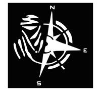 Autocollant de voiture en PVC avec inscription « All Mummies Need A Compass You Don't ? » - Argenté - 50 x 54,1 cm