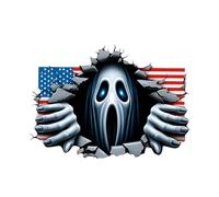 Autocollant de voiture gothique 3D imperméable pour Halloween | Autocollants de voiture drôles sans Fads Décoration automobile pour motos, SUV, casiers, fenêtres