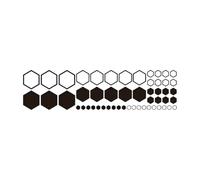 Autocollant de voiture hexagonal,autocollant de voiture en nid d'abeille, Autocollants à motif en nid d’abeille, Autocollant à motif géométrique hexagonal, autocollant élégant pour carrosserie latéral