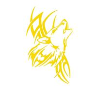 Autocollant de Voiture,iSpchen Autocollant Tête de Loup 3d Autocollant de Capot Voiture Stickers Muraux Autocollants Personnaliser Voiture en Vinyle Sticker Voiture Tête Loup Decoration 60 * 50cm