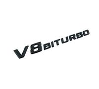 Autocollant De Voiture Logos De Véhicule De Haute Qualité Drapeau Double Turbo Emblème Autocollant De Voiture pour Benz V8 BITURBO