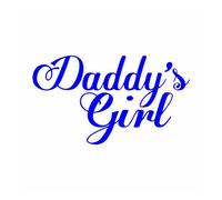 Autocollant de voiture motif texte papa fille personnalité carrosserie fenêtre pare-chocs décoration vinyle décalque accessoires(Blue,13cm*7cm)