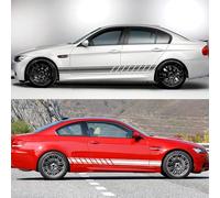Autocollant de Voiture pour BMW E46 3 Series E30 E34 E36 E39 E60 E70 E87 E90 E91 E92,Lot de Autocollants Latéraux Voiture Autocollants Résistants pour Carrosserie,B-White