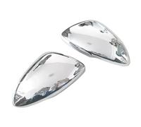 Autocollant De Voiture Pour Cruze 2017 - 2019 Couvercle Rétroviseur Latéral Capuchon D'aile Porte Extérieure Coque Garniture En Carbone Caches Rétroviseurs Porte(Silver)