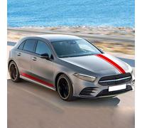 Autocollant de Voiture pour Mercedes Benz A Class W177 V177 A35 A45 A45S W176 AMG,Lot de Autocollants Latéraux Voiture Autocollants Résistants pour Carrosserie,B-Red