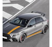 Autocollant de Voiture pour Mercedes Benz A Class W177 V177 A35 A45 A45S W176 AMG,Lot de Autocollants Latéraux Voiture Autocollants Résistants pour Carrosserie,C-Yellow