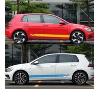 Autocollant de Voiture pour VW Golf 4 5 6 7 MK3 MK4 MK5 MK6 Polo,Lot de Autocollants Latéraux Voiture Autocollants Résistants pour Carrosserie,C-Blue