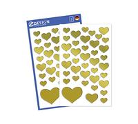 Autocollant décoratif 4400, Avery Zweckform Matériau spécifique Herzen gold