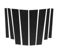 Autocollant Décoratif De Pilier B De Garniture De Fenêtre En Fiber De Carbone, 8 Pièces Qp6049