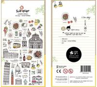 Autocollant Décoratif De Style Rétro Rome Pour Vacances, Étiquette Autocollante Pour Album Journal Intime, Papeterie Pour Scrapbooking, Diy Bricolage