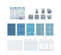 Autocollant Décoratif En PET Imperméable Pour Cadre De Fenêtre Antique Papier Artisanal Pour Scrapbooking Fabrication De Cartes Livre De Mémoire Invitation Décoration De Maison Antique